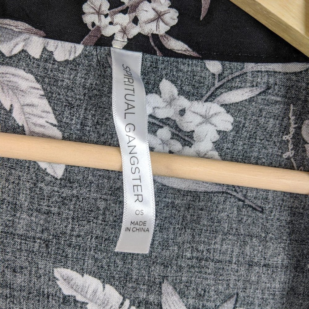 Spiritual Gangster Maya Floral Kimono Robe OS - Picture 7 of 12
